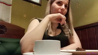 Remote Vibrator in Public Place